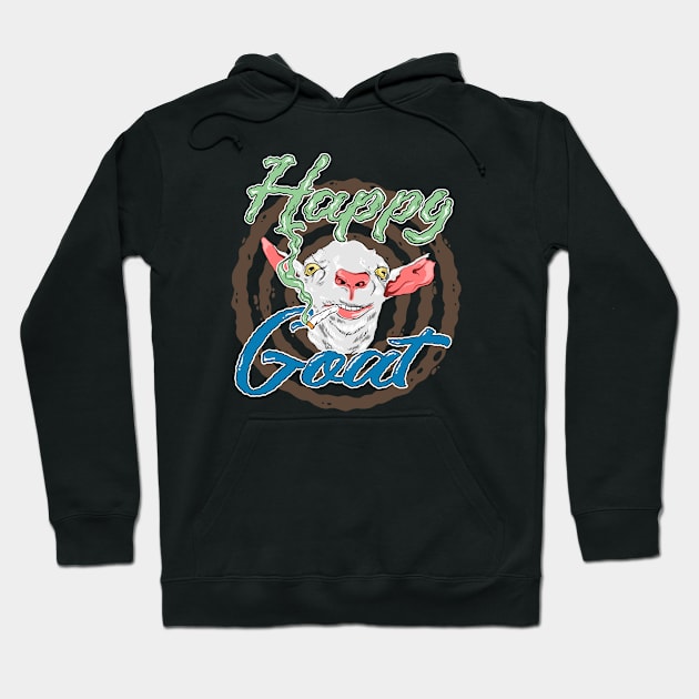 Happy Goat Hoodie by Kraken_Myst